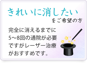 きれいに消したい方